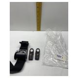 2 TUMI LUGGAGE LOCKS, NO KEYS, SET TO ZERO,