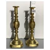 PAIR OF BRASS CANDLESTICKS