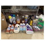 ASSORTED CLEANING, LYSOL, WOOL LITE, ETC.
