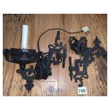 CAST IRON WALL LIGHTS