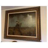 PAINTED ON CANVAS SIGNED LR