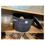 CANNING JAR POT, GLASS BOWL, SEASONED WOK