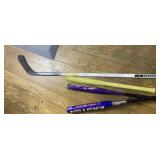 BATS AND HOCKE STICK