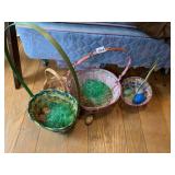 TIN ENGLAND EGG AND EASTER BASKETS