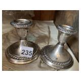 STERLING WEIGHTED CANDLESTICKS