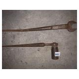 IRON WORKERS VINTAGE SOCKET AND WRENCH 18IN