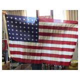 48 STAR FLAG W/ WOOD POLE