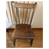 PLANK BOTTOM ANTIQUE CHAIR