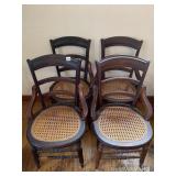CANED SEAT CHAIRS 1 WITH DAMAGE