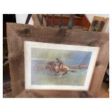 STAMPEDED BY LIGHTING REMINGTON PRINT PRIMITIVE