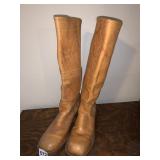 USA MADE LEATHER COWBOY BOOTS LIGHT WEAR HEAL TO