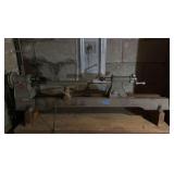 LATHE W/ WOOD CABINET BY MILWAUKEE