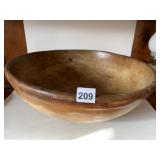 ANTIQUE WOOD SALAD BOWL