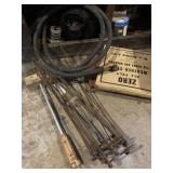 CONTENTS OF THE WOOD CABINET, MOTOR ETC.