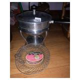 CHAFER DISH W/ STERNO HOLDER AND HANGING BASKET