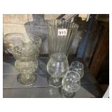 BRANDY GLASSES, VASES