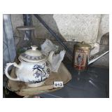 BLUE, WHITE TEAPOT ETC.