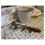 2 ANTIQUE CONE TOP ICE CREAM SCOOPS AS FOUND W/