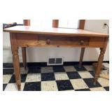 COUNTRY TABLE CENTER DRAWER DINING TABLE PINE