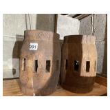 WOOD BARREL STYLE LAMP CENTERS READY TO MAKE A