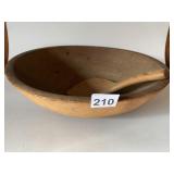 ANTIQUE WOOD SALAD BOWL