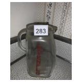 GLASS PITCHER