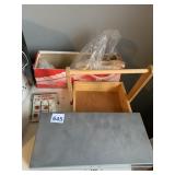 METAL BOX, WOOD CADDY, TIC TAC TOE