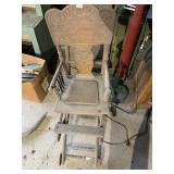 OAK VINTAGE HIGH CHAIR