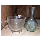 ALAMADEN WINE BOTTLE AND MEASURING CUP