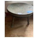 BRASS ETCHED FOOTSTOOL