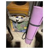 YOGA MAT, COOLER, PORCELAIN PAN, CHILDS HORSESHOE