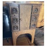 HAND MADE CABINET W/ 6 DRAWERS 19.5" W X 14" D X