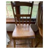 ANTIQUE PLANK BOTTOM CHAIR