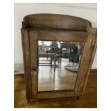 ANTIQUE WALL MIRRORED FRONT MEDICINE CABINET