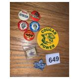 PETE ROSE, BATMAN, LUIS TIANT BUTTONS ETC.