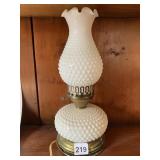 MILK GLASS ELECTRIC LAMP