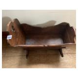 ANTIQUE WOOD CRADLE