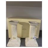 PAIR OF LENOX CANDLE HOLDERS IN BOX