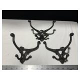 CAST IRON COAT HOOKS