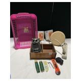 FLORAL WIRE, UTILITY KNIFE WITH NEW BLADES, LIGHT