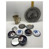 WENDELL AUGUST LOVE ORNAMENTS PLATE ETC.