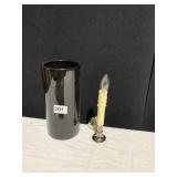 VASE, WINDOW CANDLE