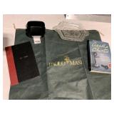 JIM BEAM ASH TRAY, AGATHA CHRISTE BOOK, PAOLO