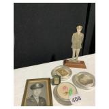 ENAMELED MINI PHOTO FRAME, CARDBOARD SOLDIER,
