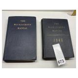 1958 & 1946 THE BLUE JACKETS MANUAL
