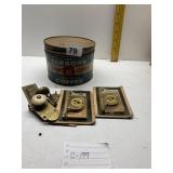 COFFEE TIN AND LOCKS