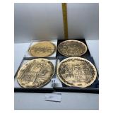 BRONZE WENDELL AUGUST 4 PLATES