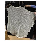 CROCHETED TABLECLOTH OVERLAY AND OTHERS