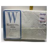 NEW WAMSUTTA FULL SIZE SHEET SET, WHITE