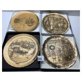 BRONZE WENDELL AUGUST 4 PLATES